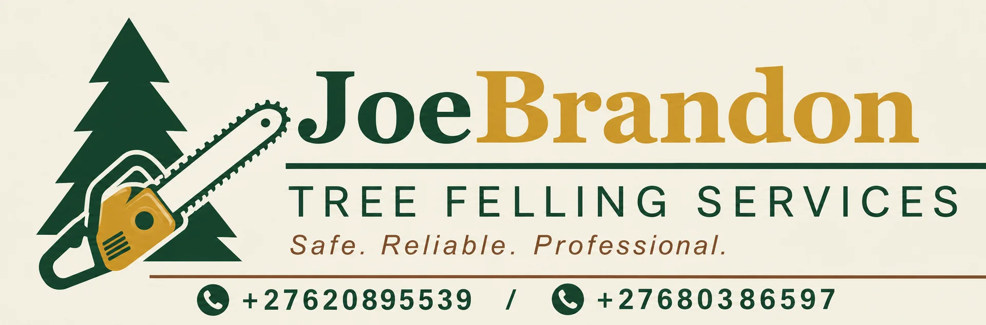 Joe Brandon Tree Felling Logo